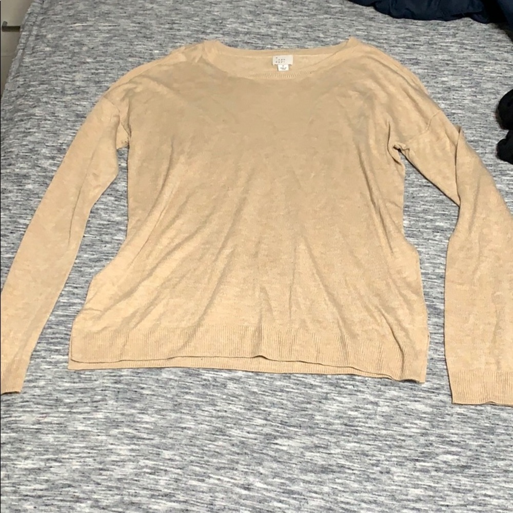 tan long sleeve, super lightweight
